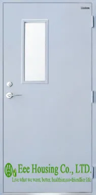 Us 1000 0 Residential Steel Fire Doors With Glass Vision 60 Minutes Fire Rated Door Steel Fire Door With Panic Push Bar And Door Lock In Doors From