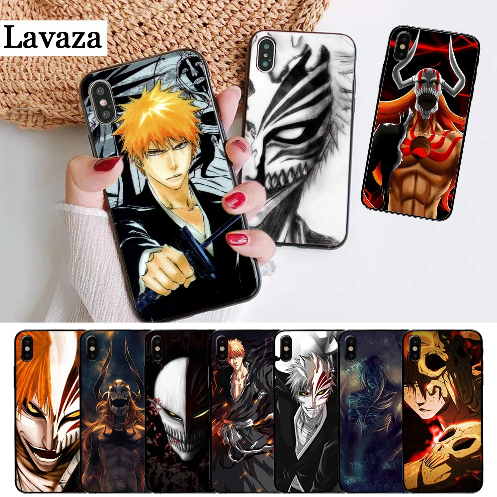 

Lavaza bleach ichigo hollow Mask Top Detailed Silicone Case for iPhone 5 5S 6 6S Plus 7 8 X XS Max XR