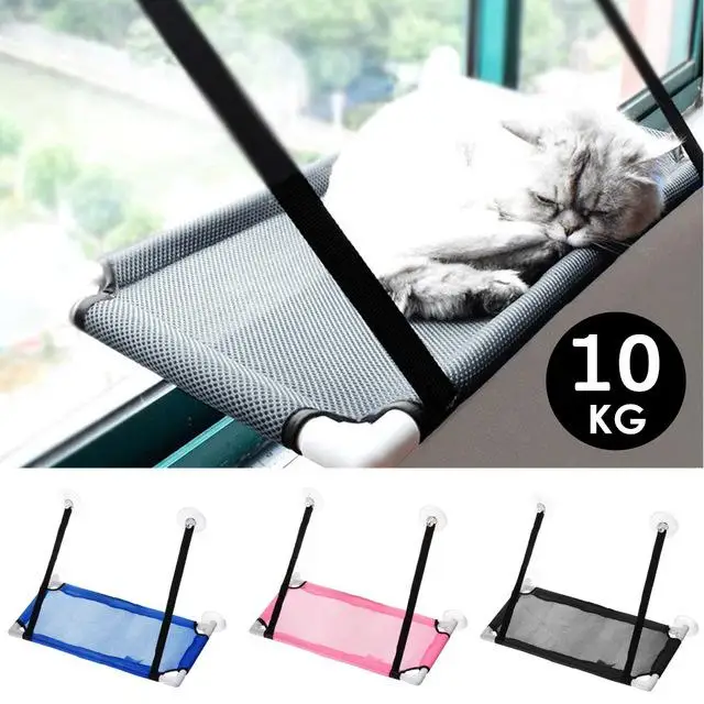  Adeeing Cat Bed Hammock Cat Basking Window Mounted Seat Home Suction Cup Hanging Soft Bed Kennels P
