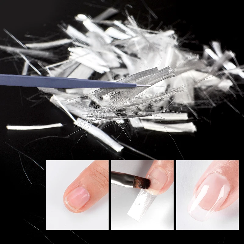 Fibernails стекловолокно для наращивания ногтей, гель для наращивания, акриловые наконечники, зажимы для формы ногтей, обертывания, полиуф-гель для маникюра, маникюрный салонный инструмент