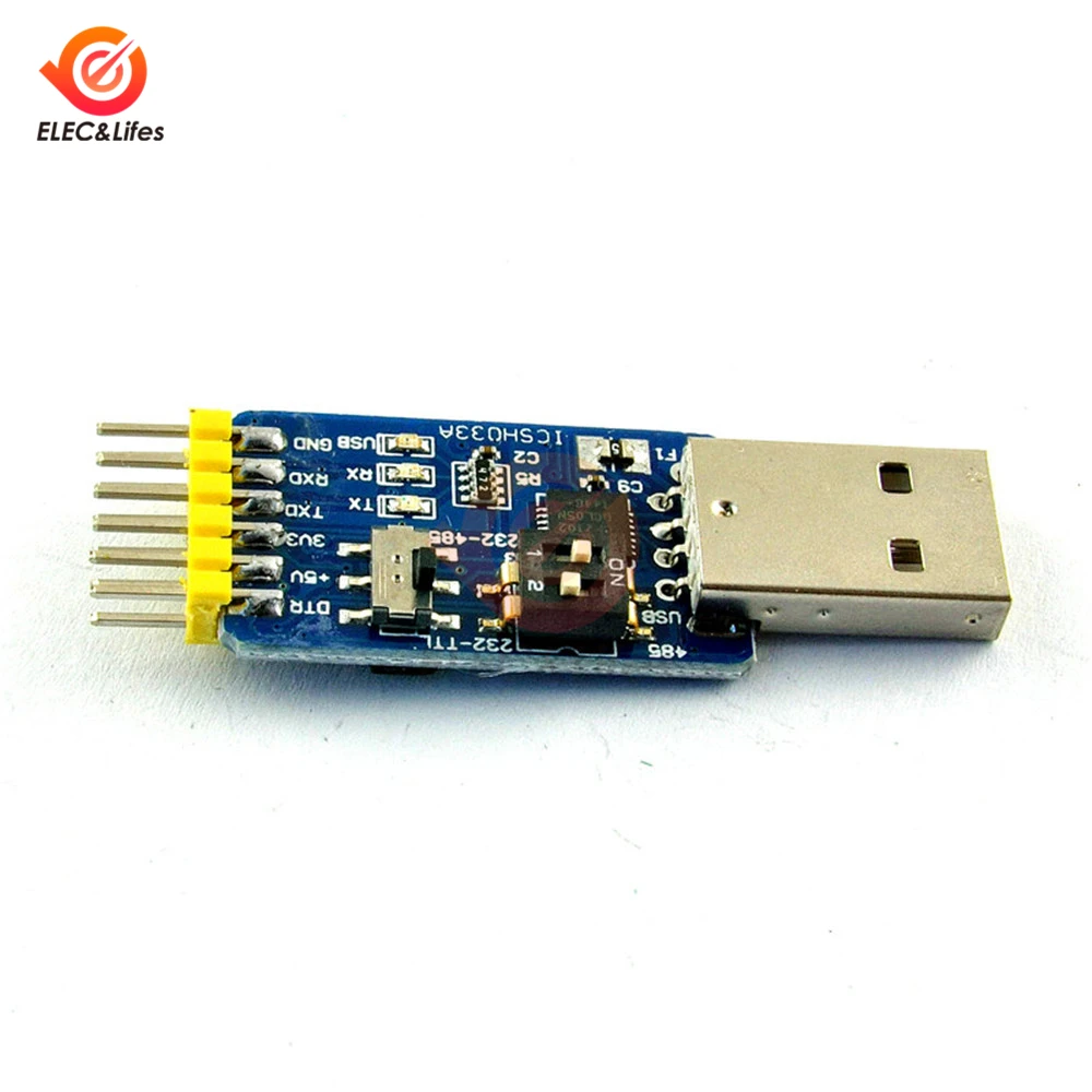 CP2102 USB в RS232/RS485 ttl Последовательный модуль взаимное преобразование 6 в 1 RS232 в ttl конвертер Модуль платы