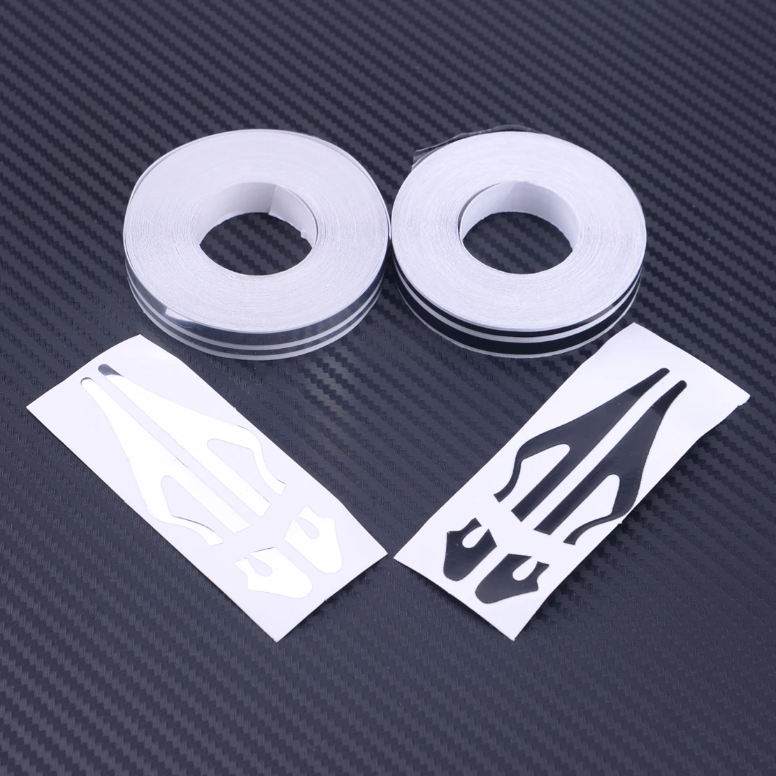 

CITALL New Black/Red/Silver Chrome Vinyl 12mm Pin Striping Stripe Line Tape Decal Sticker For Car Boat Motorcycle Helmets