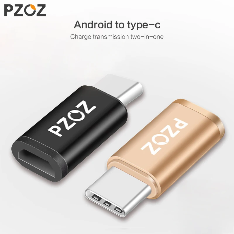 Адаптер PZOZ с Usb 3 1 Type C папа на Micro USB мама для синхронизации и зарядки адаптер c Samsung
