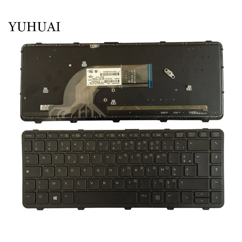 

New French Laptop keyboard for HP ProBook 440 445 G1 G2 430 G2 FR keyboard with frame Backlight