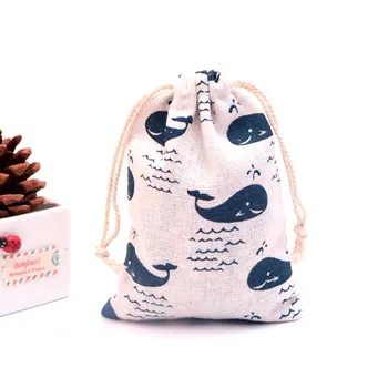 

10pcs/lot Small Cotton Bags 9x12cm Wedding Party Favor Drawstring Gift Bag Pouches Nice Charms Nuts Jewelry Packaging Bags