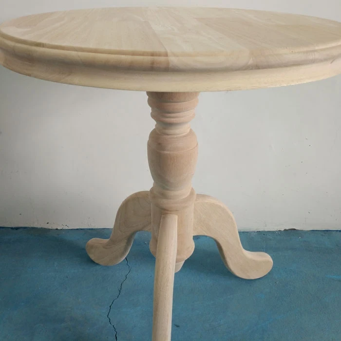 55cmX60cm Round tea table of Scandinavian hotel table office coffee table corner of living room Rubber wood no paint 55cmX60cm Round tea table of Scandinavian hotel table office coffee table corner of living room Rubber wood no paint