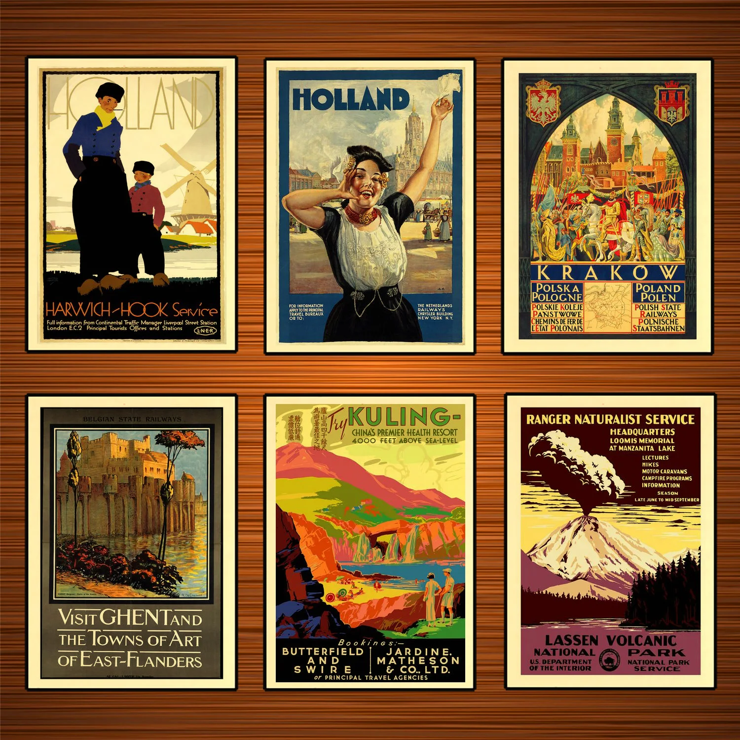 

Retro World Travel Posters Krakow, Poland Classic Wall Sticker Canvas Paintings Decorative Vintage Poster Home Bar Decor Gift