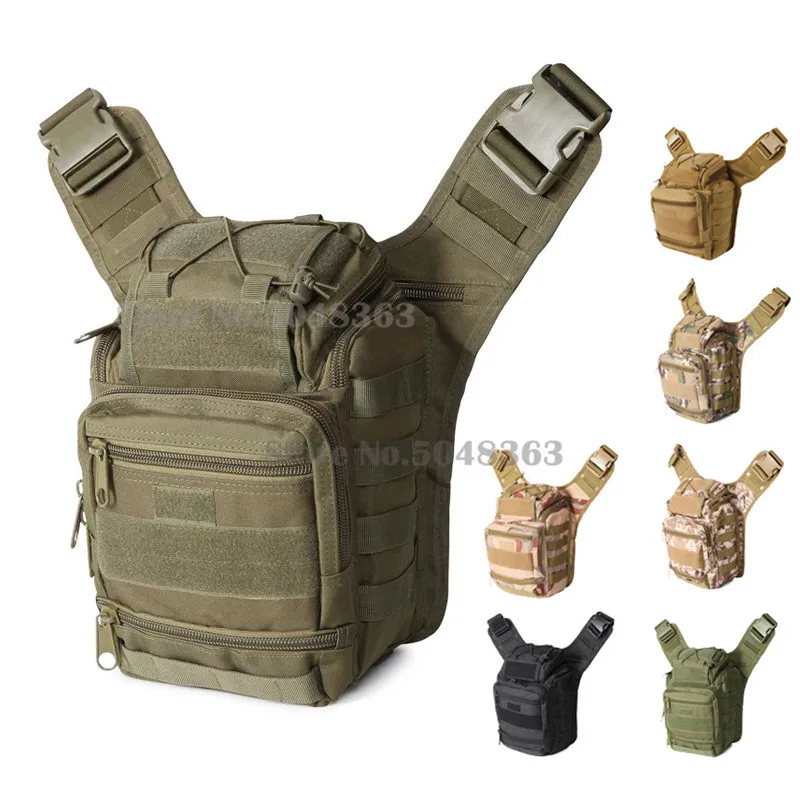 

Outdoor Sports Molle Chest Bags Hunting Shoulder Pack Military Camping Hiking Tactical Bags Chest Single Fishing Backpack