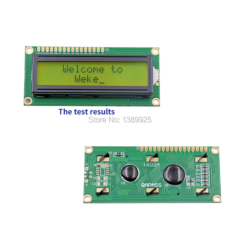 

Free Shipping 10pcs/Lot New LCD 1602 LCD1602 5V 16x2 Character LCD Display Module Controller Yellow blacklight