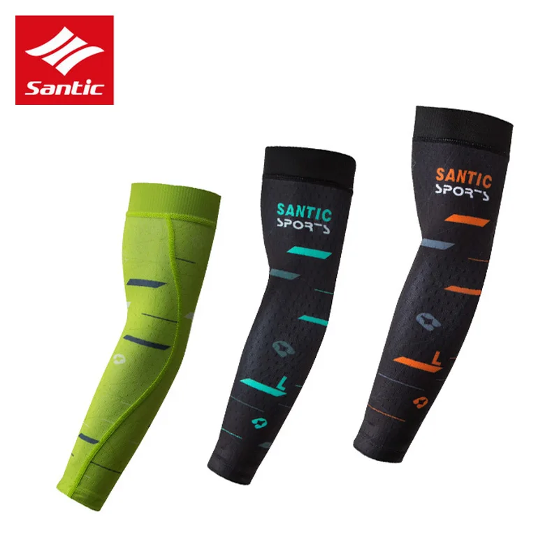 Santic Arm Sleeve Cycling Arm Warmers Summer MTB Bike Bicycle Sleeves