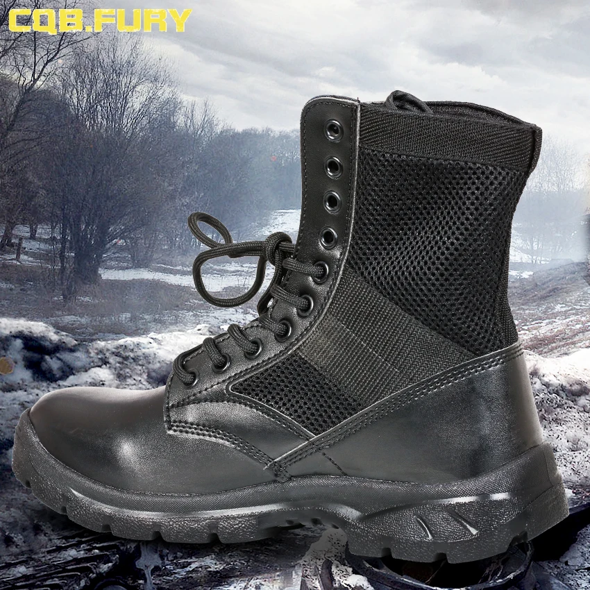 CQB.FURY/мужские летние армейские ботинки из сетчатого материала на шнурках