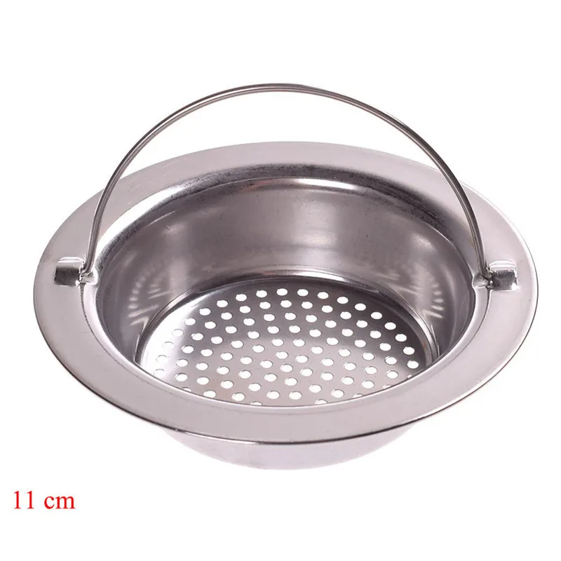 Three Size Kitchen Bathroom Sink Filter Strainers Premium Stainless Steel Hair Catcher Stopper Shower Drain Protector - Цвет: 11 m