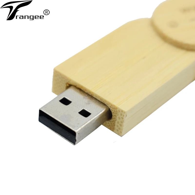 Поворотный бамбуковый usb флеш накопитель Подарочный 4 ГБ 8 16 32 64 128 карта памяти