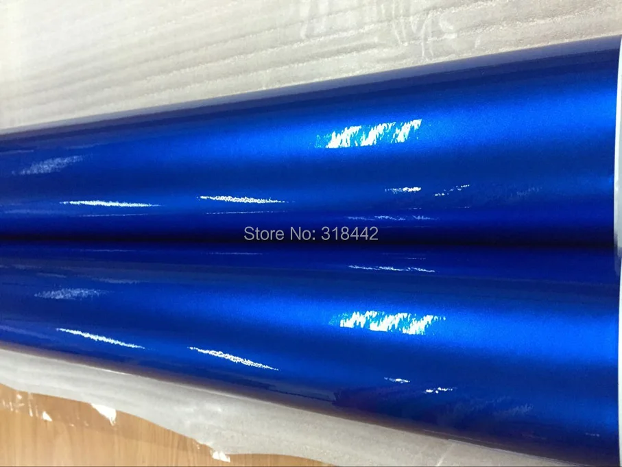 Высокое качество жемчужный металлик блестящая синяя пленка с воздушными пузырьками с размером 1,52*20 м/рулон