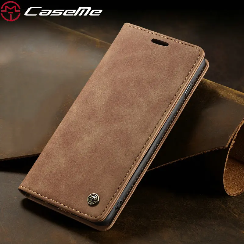 

CaseMe Retro Magnetic Case For Samsung Galaxy A50 Wallet Leather Case For S10 5G S10e S9 S8 Plus A30 A20 A70 A40 S7 edge M10 M20