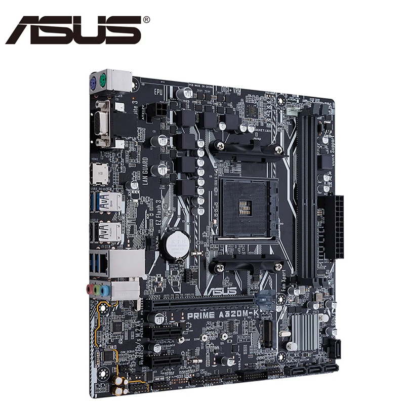 Материнская плата ASUS PRIME A320M-K AMD Ryzen для разъема AM4 DDR4 32G HDMI VGA M.2 USB3.1 SATA3.0 PCI-E 16X Micro ATX для настольных ПК