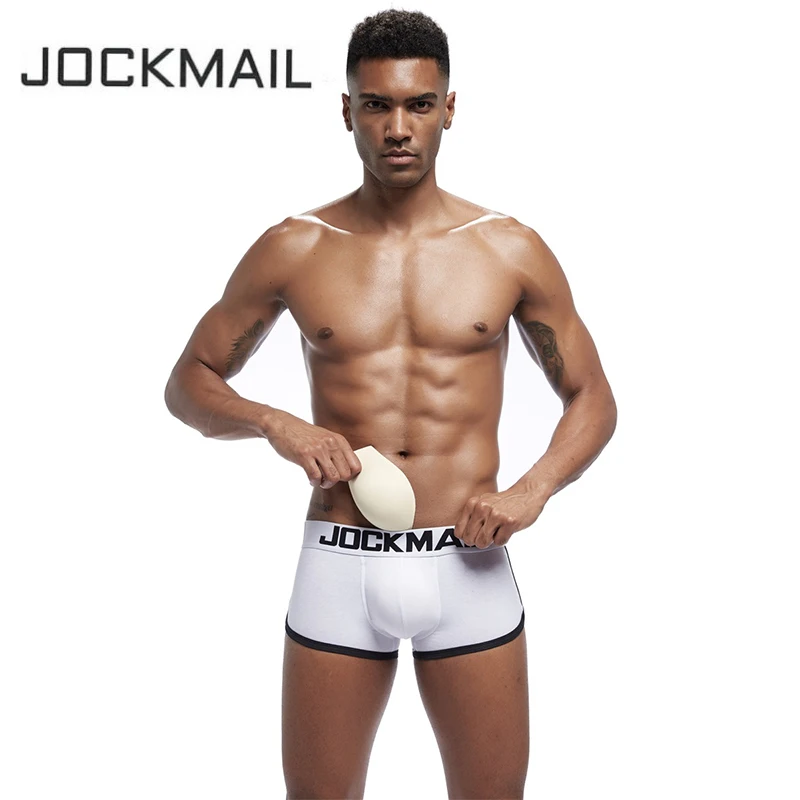 Мужские объемные стереотрусы JOCKMAIL невидимые трусы-боксеры с мягкой подкладкой