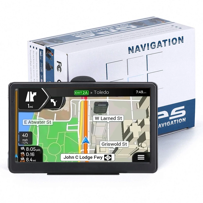 Автомобильный gps навигатор 7 дюймов HD FM, голосовая навигация Navitel последняя европейская карта спутниковая навигация грузовик gps навигатор автомобиль