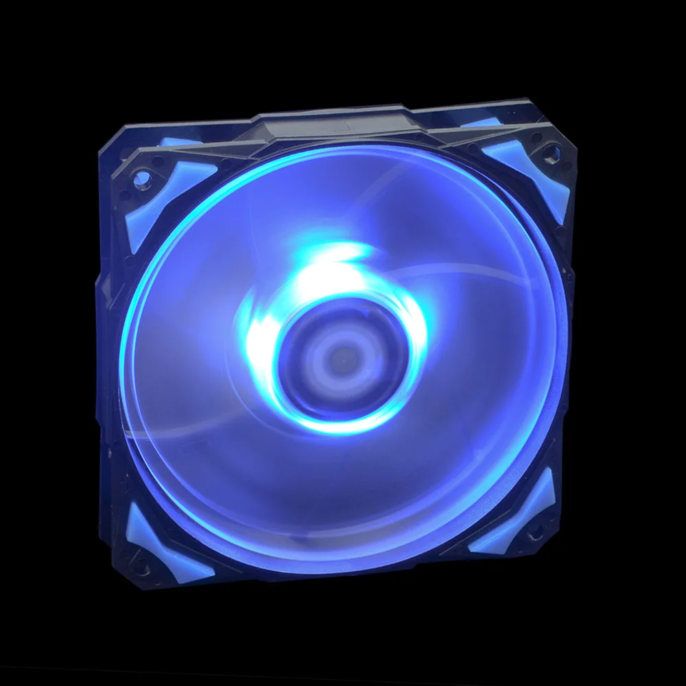 

ID-COOLING PL12025, BLUE LED 120mm 4Pin PWM Fan With De-vibration Rubber,2200RPM,71CFM,Low Noise&Big Airflow PC Case Cooler-Fan
