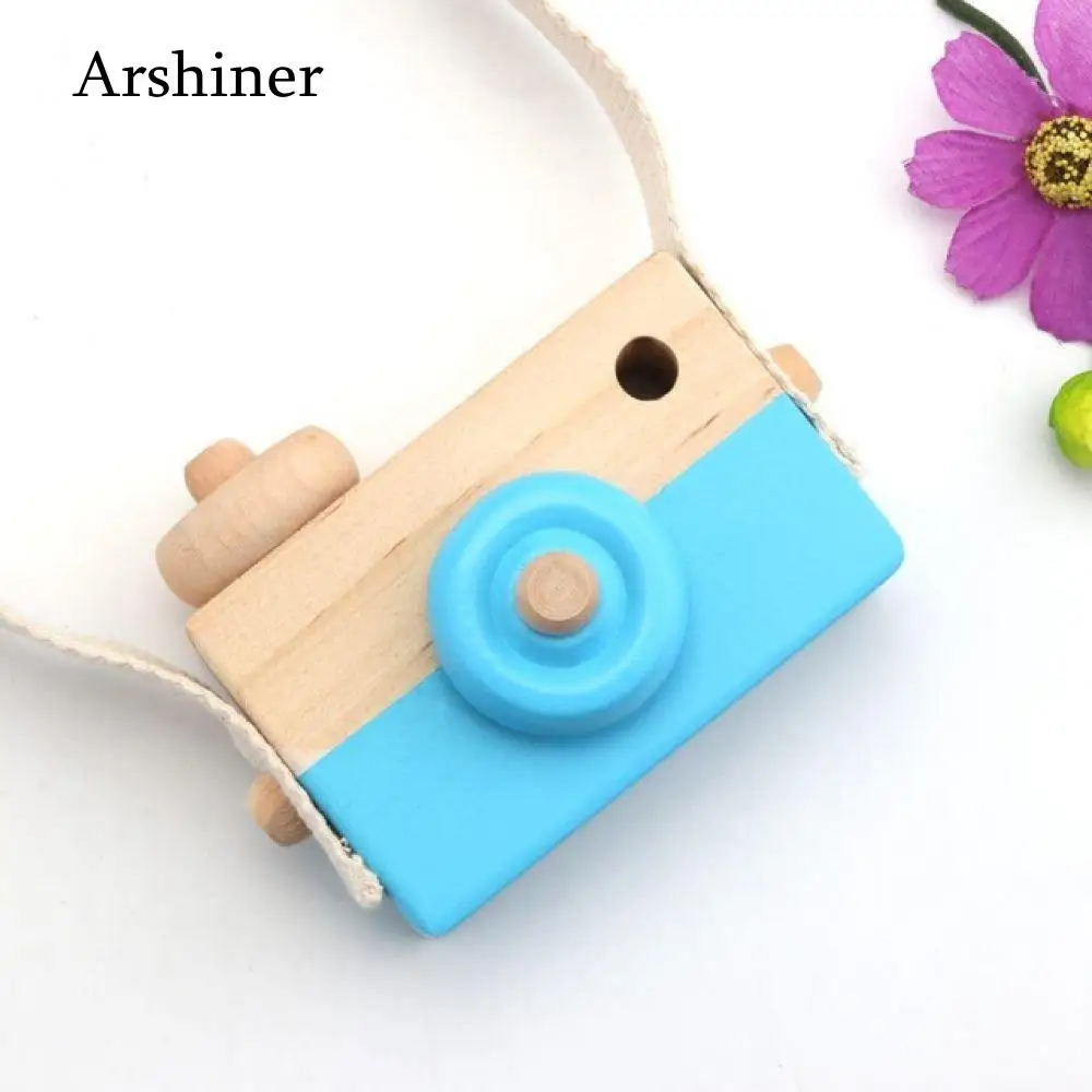 9.5*6*3cm Cute Nordic Hanging Wooden Camera Toys Kids Toys  Room Decor Furnishing Articles for Birthday Gifts