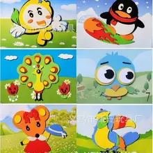 10 шт./лот,, детские бумажные наклейки для рисования песком, подарок для маленьких мальчиков и девочек, цветной песок, сделай сам, развивающие интеллектуальные игрушки