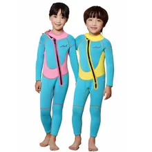 Kids boys girls full body diving suit /children anti-uv 2.5MM Neoprene One-Piece swimming wetsuit/baby warm snorkeling clothing