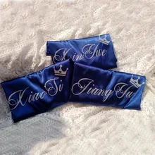 1 шт. белый бокал для шампанского темно-синие розового и красного цветов Свадебные курица Свадебные вечерние персонализированный Атласный халат невесты подарки невесте халат Изготовленный На Заказ