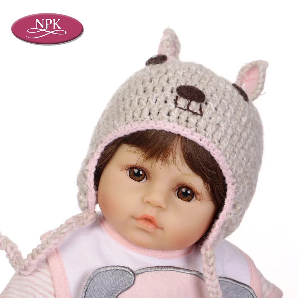 NPK 45CM Soft Silicone Reborn Baby Dolls 18 inch Real Touch Lifelike Babies Girl Dolls Bebe Reborn Bonecas Menina For Girls Kids (3)