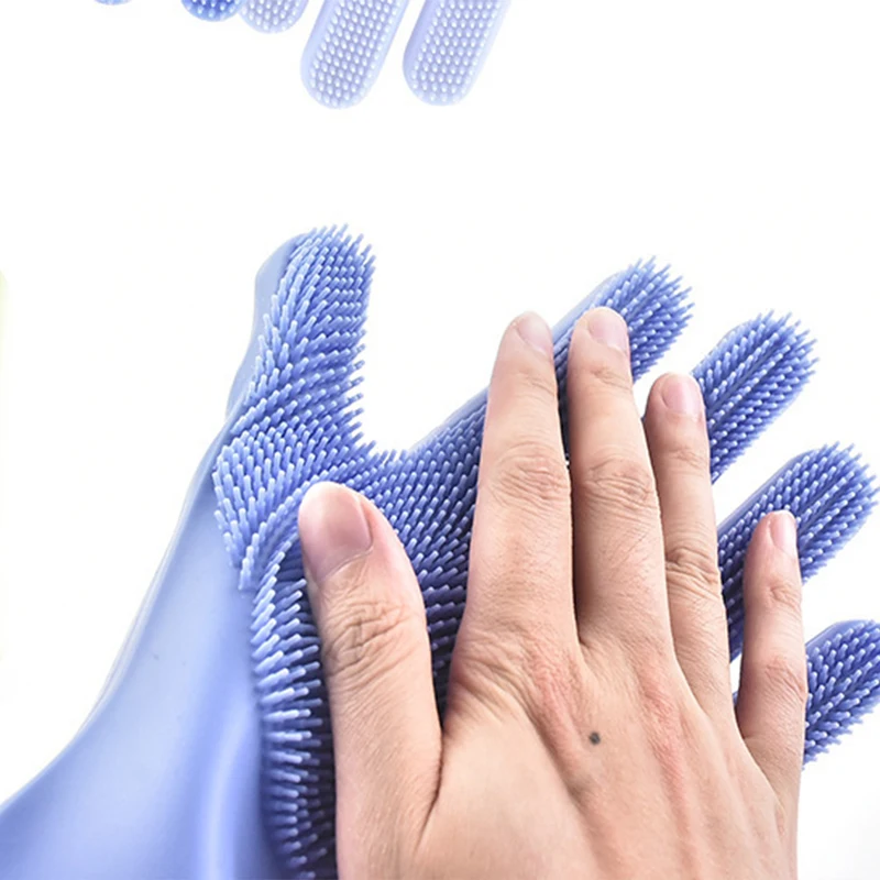 Кухонные силиконовые чистящие перчатки волшебные силиконовые моющиеся перчатки для посуды для бытовой силиконовый резиновый моющиеся перчатки