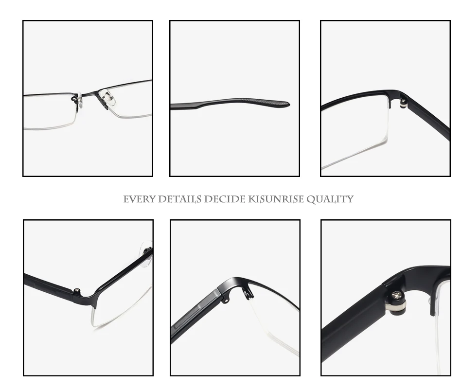 Kisunrise Titanium Alloy Optical Glasses Frame Men Ultralight Square Myopia Prescription Eyeglasses Eyewear KS055