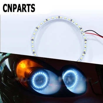 

CNPARTS 2PCS Car Ring Angel Eyes Headlight Decorative Lights LED For Renault Megane 2 3 Duster VW Touran Passat B6 Golf Fiat 500