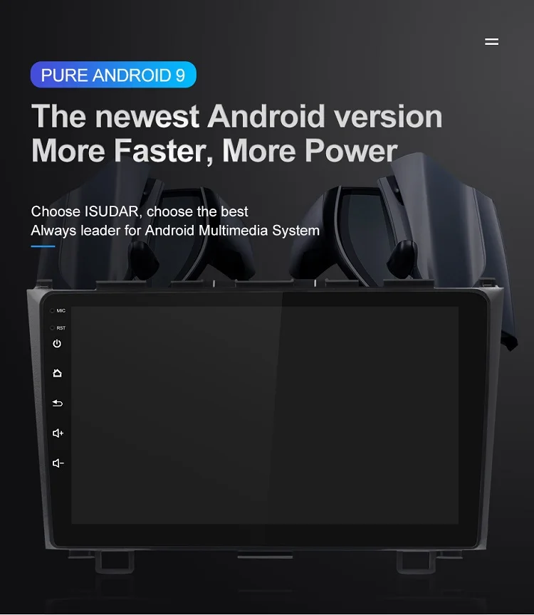 Sale Isudar 1 Din Android 9 Auto Radio For Honda/CR-V/CRV 2006-2011 Car Multimedia Player Octa Core RAM 4G ROM 64G GPS Camera DVR DSP 4