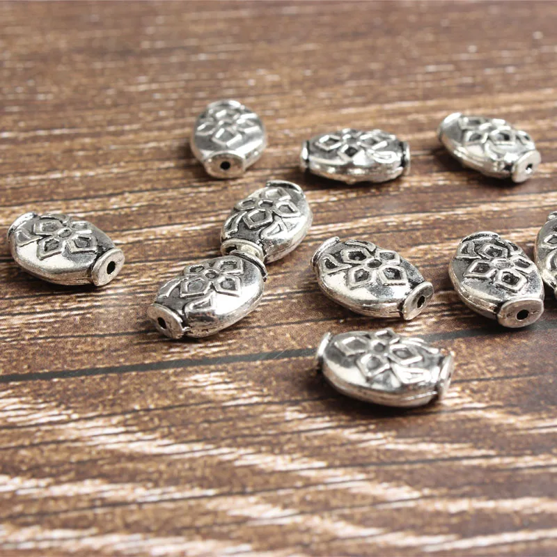 

LingXiang 10mm 22pcs Shuttle buckle Every bead gasket DIY men and women bracelet necklace ankle and Accessories wholesale