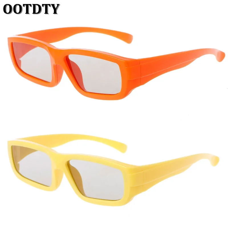 1pcs New OOTDTY 3D Glasses Children Size Circular Polarized Passive 3D Glasses For Real D 3D TV Cinema Movie