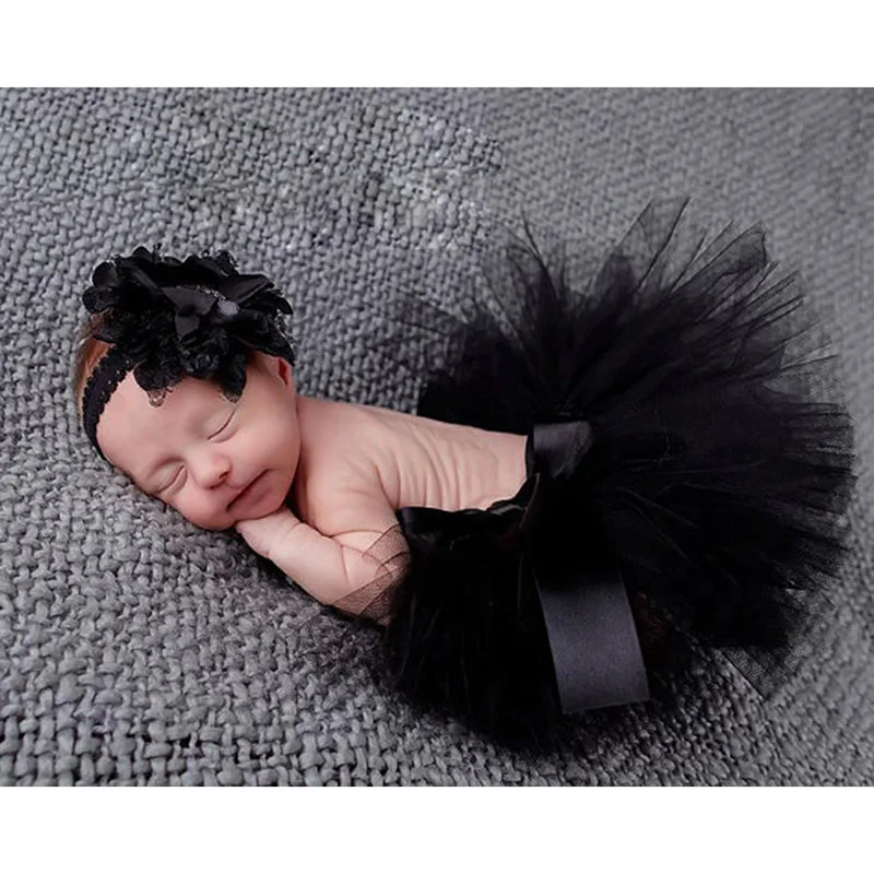 Милая новорожденная детская лента для волос детская юбка пачка девочки фото реквизит костюм наряд
