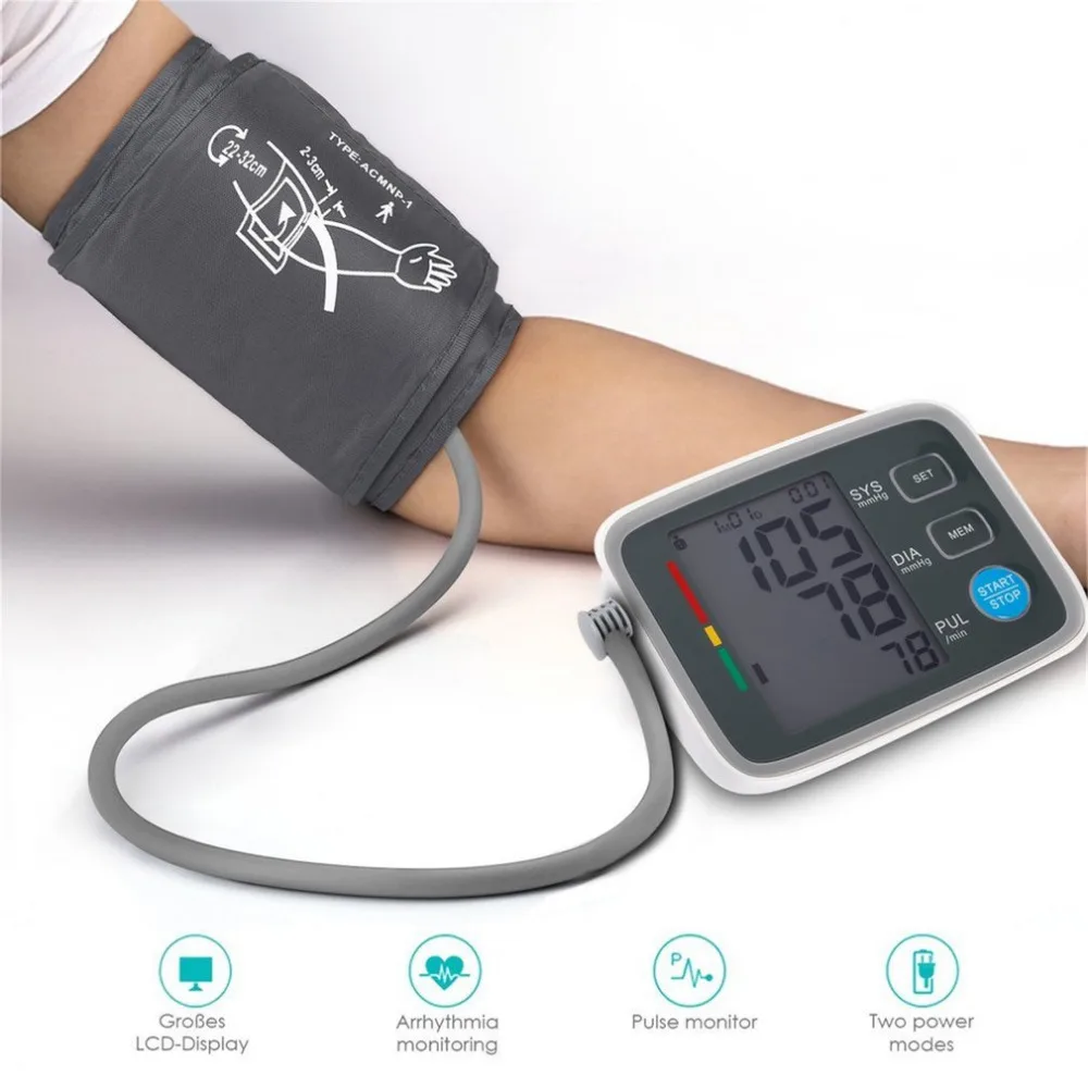 

Fully Automatic Digital Upper Arm Blood Pressure Monitor Clinically Validated Sphygmomanometer Healthy Digital Tool