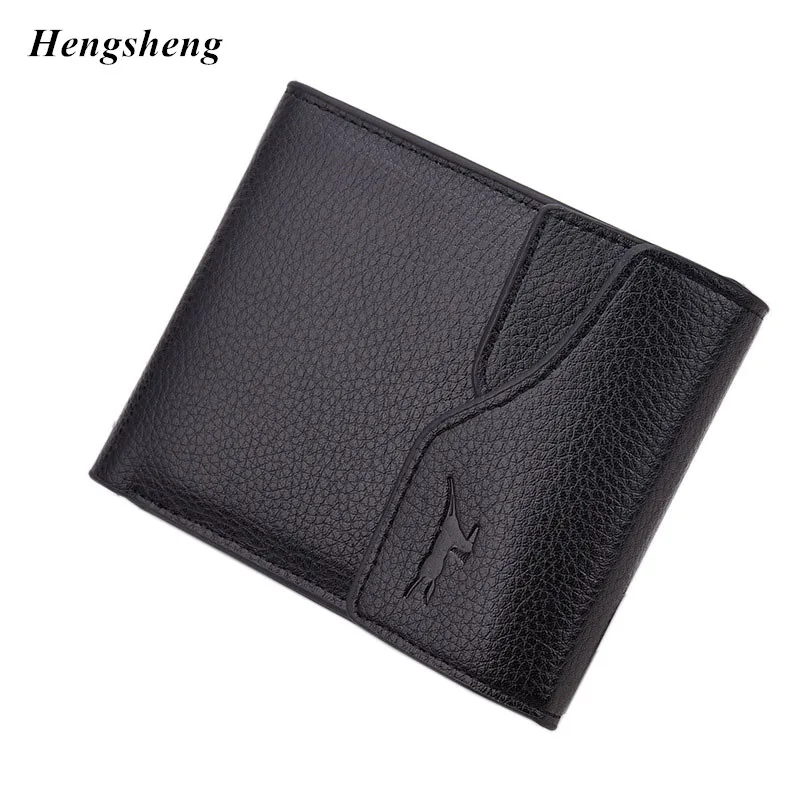 

New arrival short men's wallet brand high quality guarantee pu leather Designer coin purse for male card holder men wallet