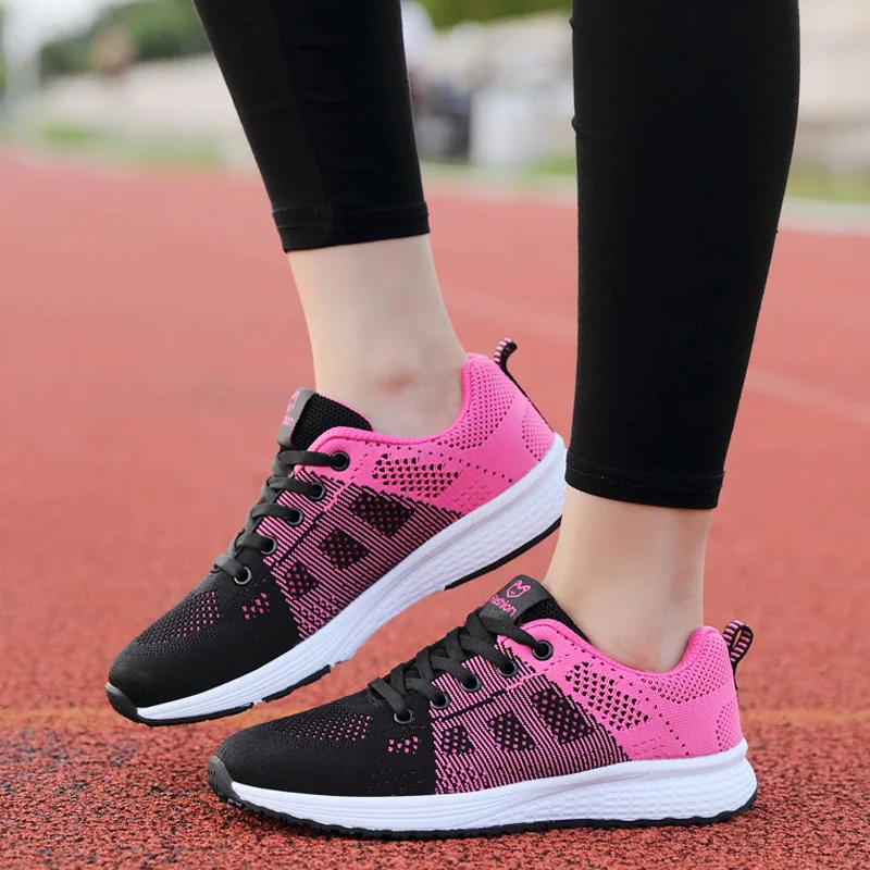 Womens Sneakers 39 Soft Light Comfotrable Breathable Mesh Running Shoes Woman Lifestyle Lace up black Sport Shoes women female Womens Sneakers 39 Soft Light Comfotrable Breathable Mesh Running Shoes Woman Lifestyle Lace up black Sport Shoes women female