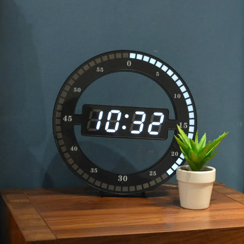 

Digital LED Wall Clock Modern Design Mute Night Light Clock Creative Electronic Minimalist Relogio Parede Watch Wall Clocks