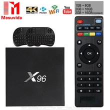 X96 TV Box Android 6.0 2GB 16GB Amlogic S905X Quad Core Android TV Set Top Box 2.4G WIFI HDMI 2.0 USB 2.0 PK X92 Smart TV Box