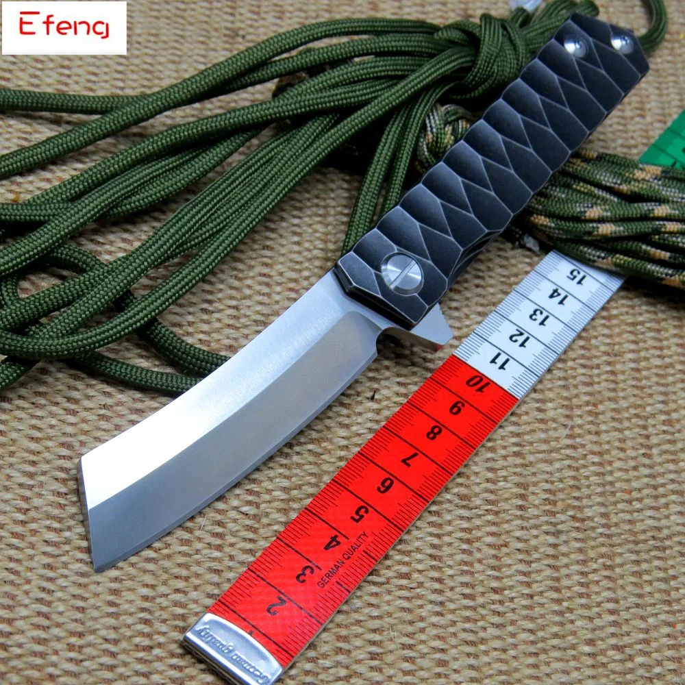Efeng Bearing folding knife blade knife D2 steel 58 60HRC tanto point