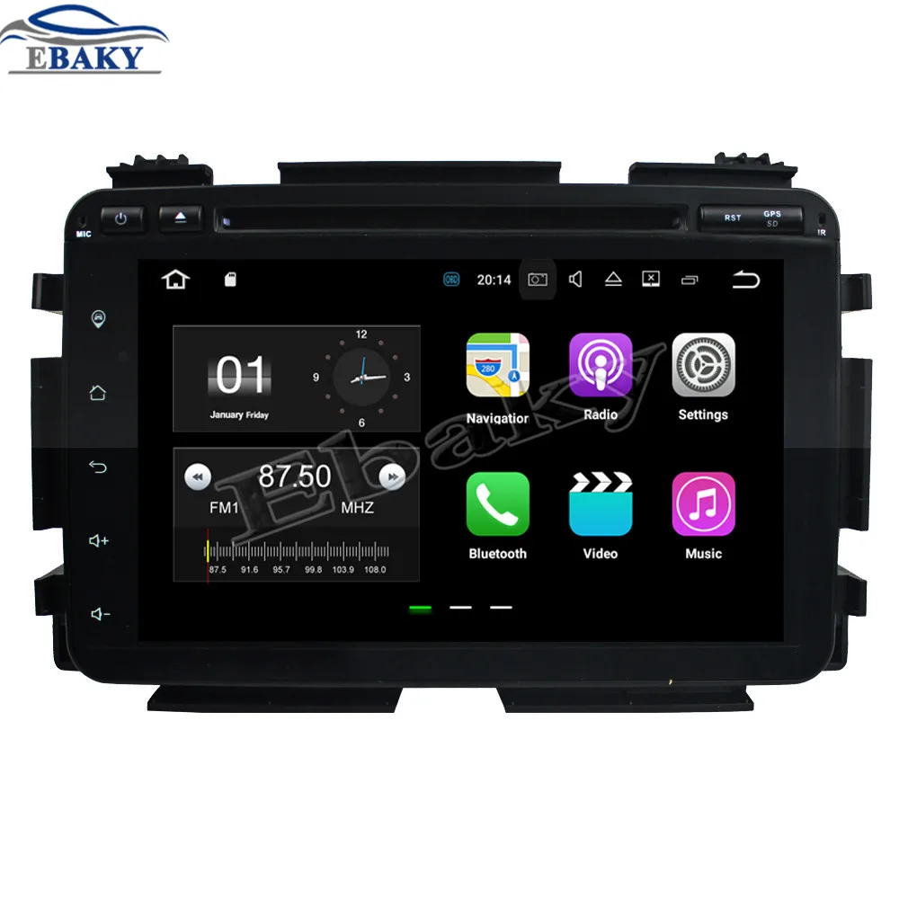 Perfect NaviTopia 8inch Quad Core 2GB RAM Android 8.1 Car DVD Player For HONDA HRV 2015 VEZEL 2015 with Radio Audio/Mirror Link /GPS 0