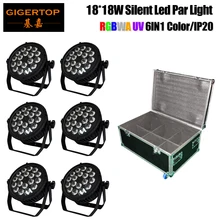 Gigertop Flightcase 6в1 DMX 512 RGBWAP 6в1 не-водостойкий светодиодный Пар свет диско лазер 25/40 градусов объектив живой концертное шоу