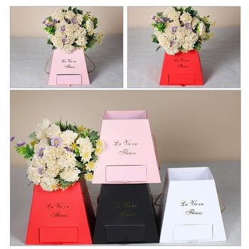 

Creative Popcorn Bucket Ladder Drawer Box Portable Fashion Flower Box Flower Packaging Gift Box Wedding Party Decoraiton