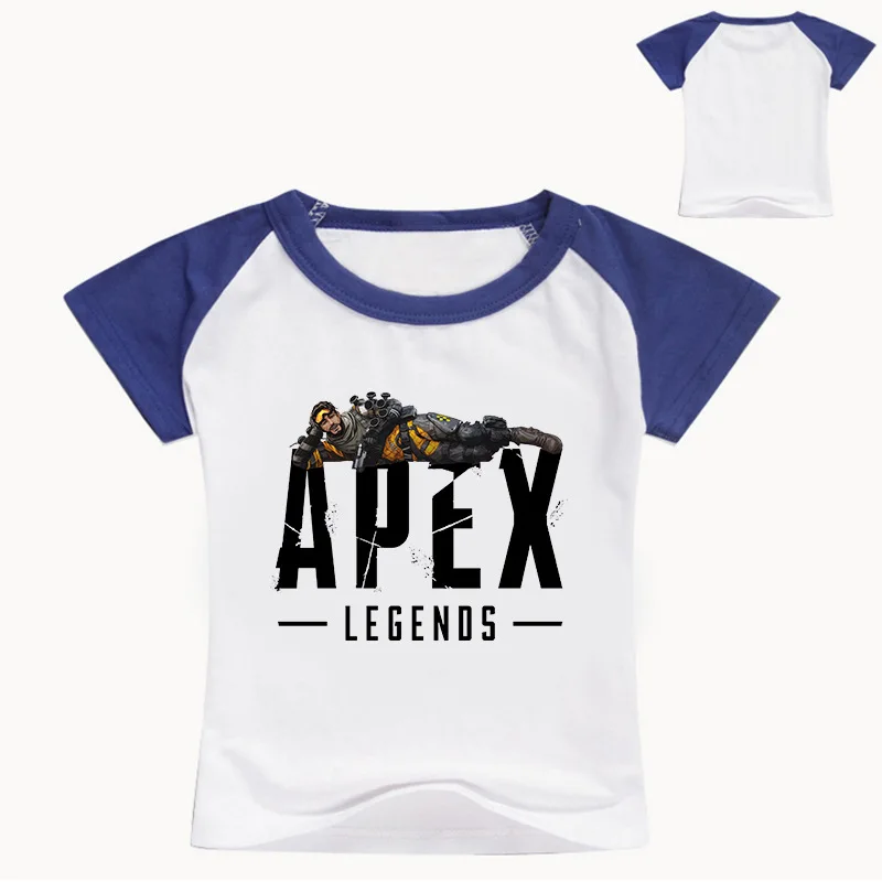 COLOR 11 DLF от 2 до 16 лет новая игра Apex футболка Mobile Legends подростковые мальчики с коротким рукавом Топы Детская рубашка Повседневная футболка для маленьких девочек рубашки - Цвет: COLOR 11