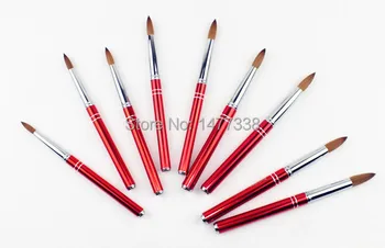 

Factory Direct,Size 20,100% Kolinsky Acrylic Nail Brush,Metal Handle Nail Brush,Hot Sale!