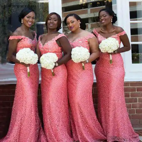 plus size coral bridesmaid dresses