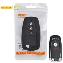 Silicone Car Key Case For Ford F-150 F-250 F-350 Ecosport Edge Explorer Fusion S-MAX Mustang Cover Remote Fob Shell