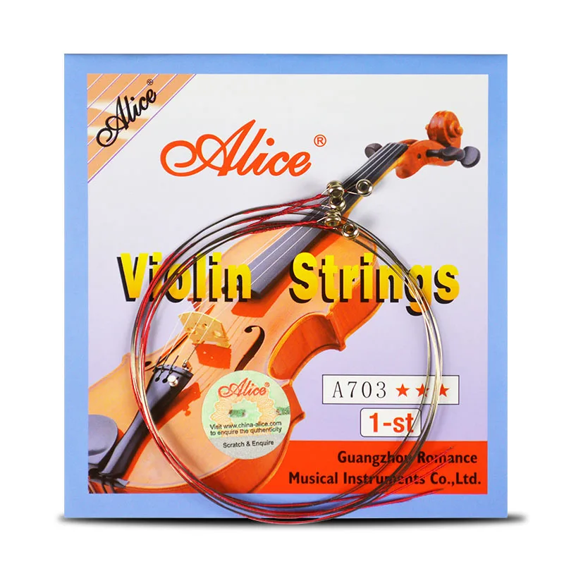 1 шт. Струны для скрипки E A D G для 1/8 1/4 1/2 3/4 4/4 общий размер-Alice A703 аксессуары для скрипки