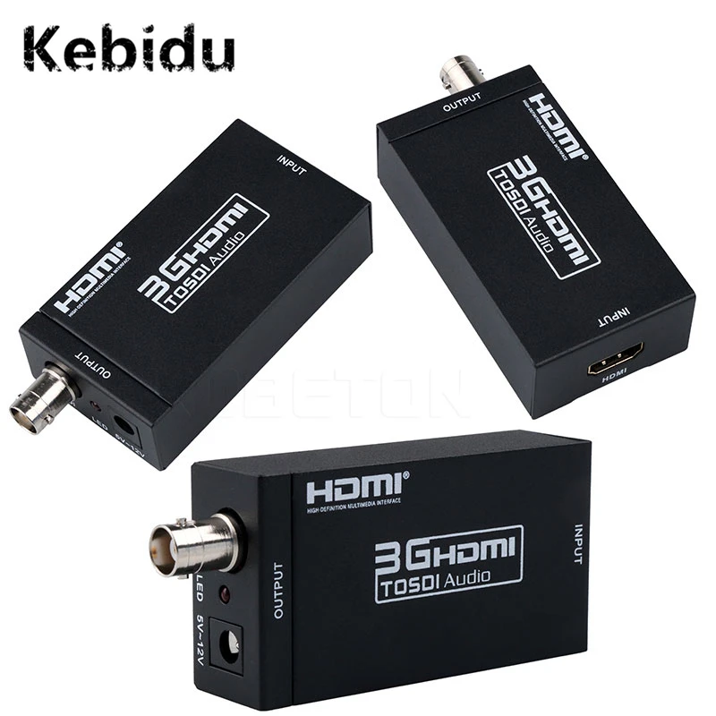 

kebidu HDMI to SDI Converter with Coaxial Audio Output Scaler Adapter 1080P MINI 3G for Home Theater Cinema PC HD Wholesale